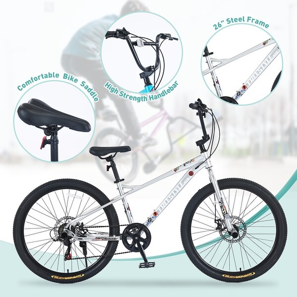 海外並行輸入正規品 Freestyle 7-Speed Shimano 26-inch, Bike, Mountain Kids 下着・アンダーウェア